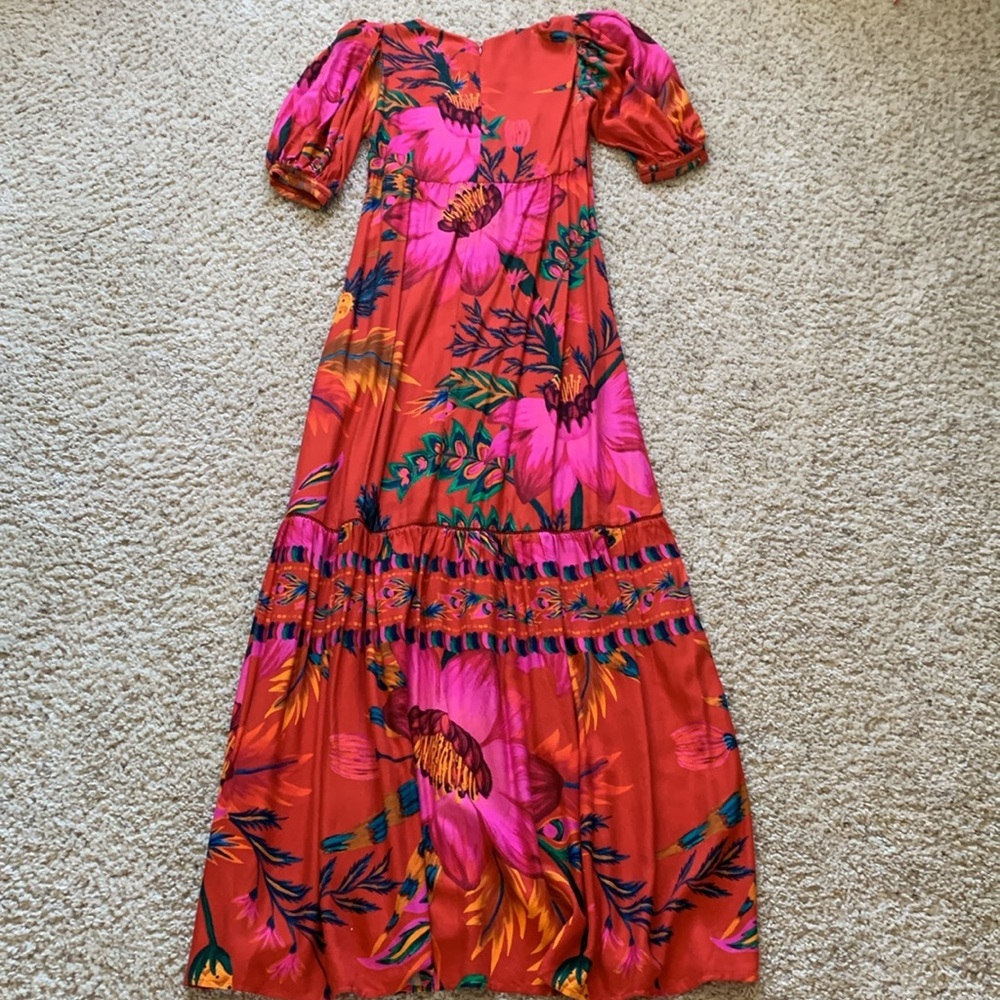 FARM Rio Vibrant Floral Maxi Dress - Red and Pink - Picture 12 of 14